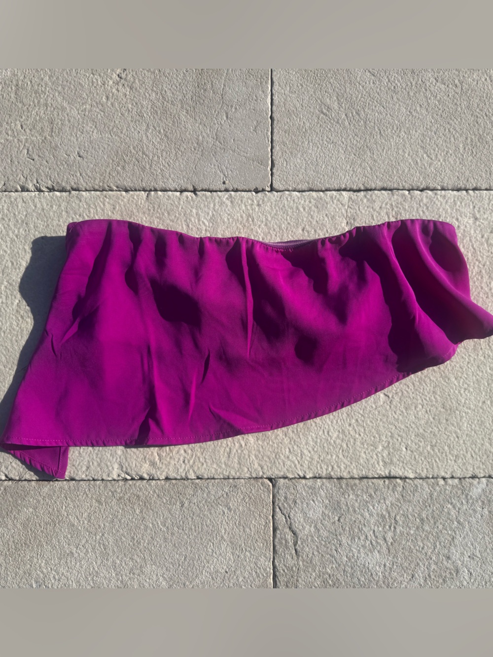 Superdown Hot Pink Bandeau Crop Top Size M